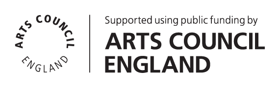 Logo: Supported using public funding by Arts Arts Council England